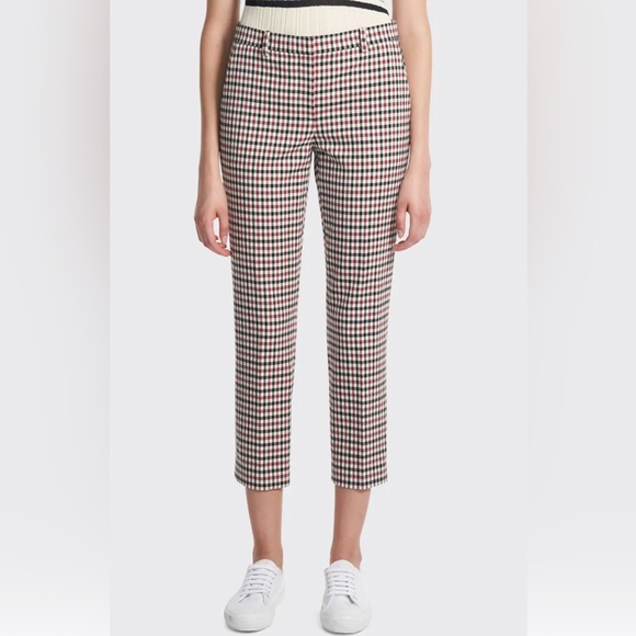 Theory Pants - THEORY
Trecca cropped gingham stretch-crepe slim-leg pants SIZE 6
